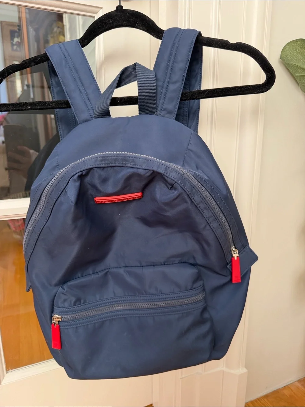 Tommy Hilfiger Navy Blue Men's Backpack with Red Accents
